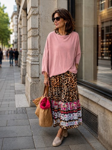 Pullover überwurf puder rosa - pullover,