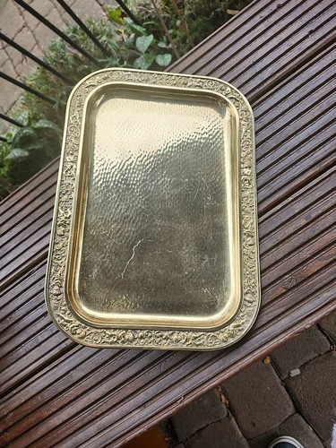 Altes tablett messing - altes,
