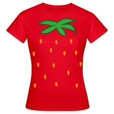 Erdbeere Früchte Kostümersatz Karneval Fasching Frauen T-Shirt