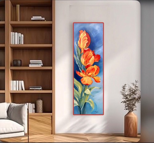 Original gemälde tulpen - gemälde,