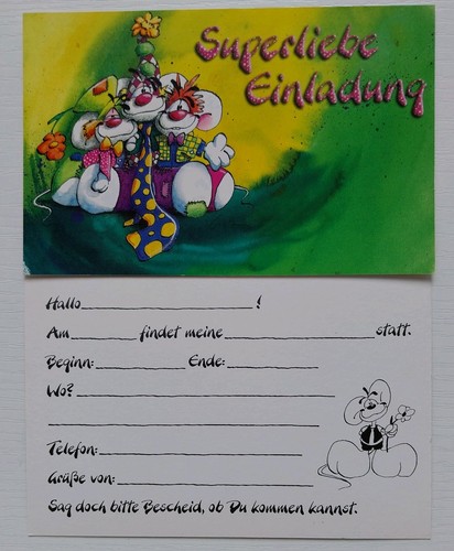 Diddl einladungskarte - diddl,