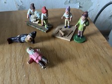 Zwerge Erzgebirge Masse Brotteig Sägemehl? Alt Vorkrieg 6 Figuren.