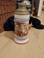 Alter Porzellan Bierkrug mit