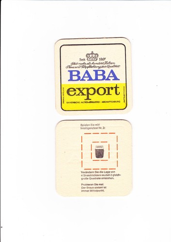 Bierdeckel baba bier - bierdeckel,