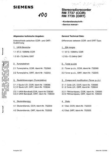Servicemanual siemens - servicemanual,