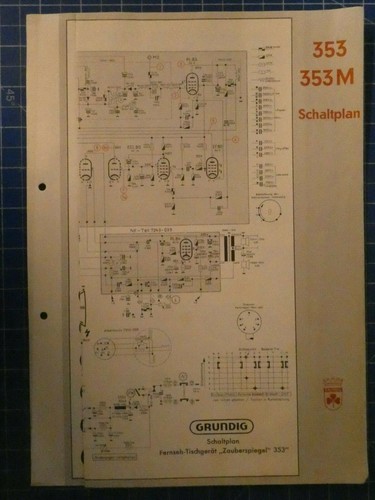 Grundig 353 353m - 353, schaltplan