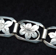 Jugendstil Armband 835 Silber Handarbeit Laurin Pforzheim alt Blume