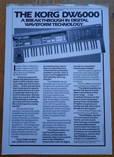 Korg dw6000 synthesizer - korg,