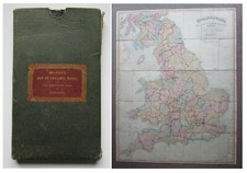 1844 wanderkarte von england - von,