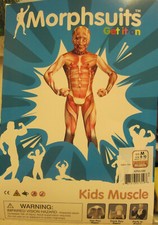 Helloween Party Kids Muscle Morphsuit Ganzkörperanzug Größe M   8 - 10 J