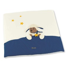 Krabbeldecke Scharf Stanley ca. 100 x 100 cm Weiß Kinder Spieldecke Geburtstag