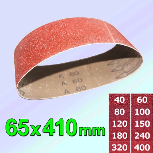 Schleifbänder 65x410mm gewebe - schleifbänder,
