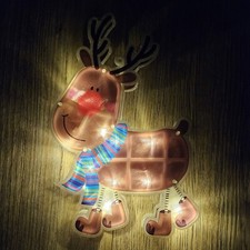 Fensterbild Rentier  LED -