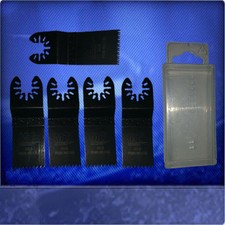 5 Sägeblätter 32mm Japan Aufsätze für Fein Multimaster FMM250 Q-MS mit Box