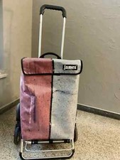  Einkaufstrolley Lenum-James Royal Treppensteiger, 38x21x56cm grau/rosa