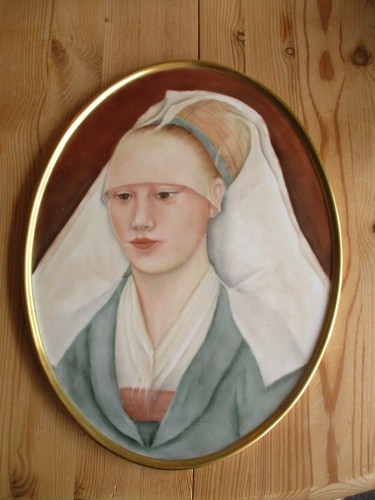 Porzellanbild tettau portrait - porzellanbild,
