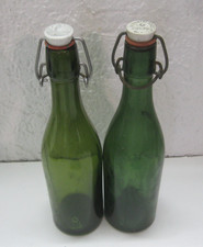 2 alte Bierflaschen,  Deckel: Haigerlocher Schlossbräu / Brauerei Setz Moosburg