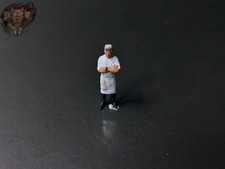 1/87 Chef Koch Gordon Ramsay Michelin Star Restaurant Küche Essen Figur H0 HO