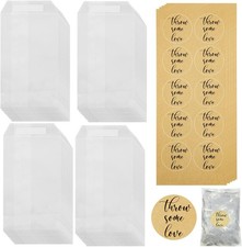 100 Sets Hochzeit Konfetti Kit - 70x125mm Pergamin Beutel 70x126mm/2,76x4,96inch 