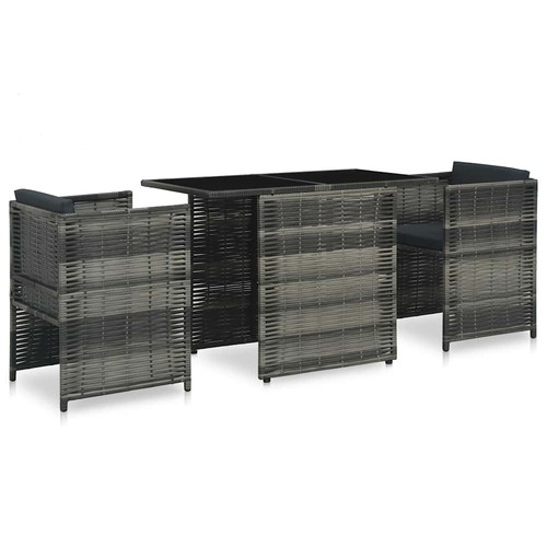 Bistroset tlg poly rattan - 3-tlg.,