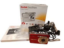 Kodak EasyShare M763 7,2MP Digitalkamera Kamera Rot AKKU DEFEKT 