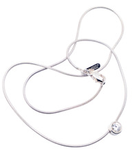 JOOP!  Anhänger Sterling Silber 925 schwebender Stein  an feiner Schlangenkette