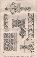 Details eines geschnitzten
