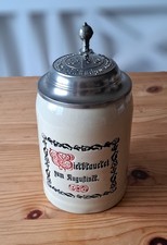 NEU! Steinkrug mit Zinndeckel