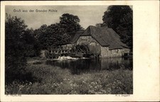 Ak Grande in Schleswig Holstein, Grander Mühle, Wassermühle - 3128667