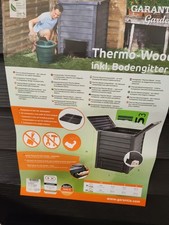 GARANTIA Thermo-Wood 600L Komposter mit Bodengitter (626051)