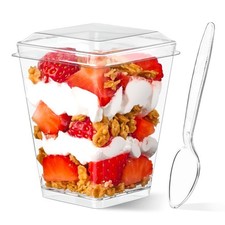Dessertbecher mit deckel - mit, 50stk