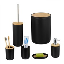 Badezimmer Set 6-tlg. Bad Accessoires Badezimmerzubehör Badutensilien Badset