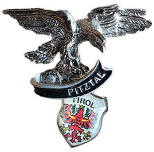 Anstecker Pin Anstecknadel Emblem Pitztal Tirol Adler Falke