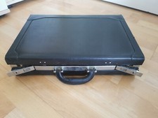 Vintage Leder Koffer Schwarz Aktenkoffer Dokumenten