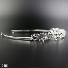 Luxus diadem strass tiara - strass,