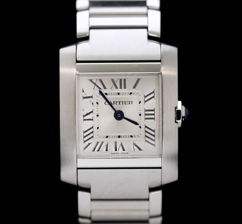 Cartier tank francaise stahl - cartier,
