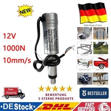 12V Elektrischer Linearantrieb 100mm Hub 1000N Linearmotor 10mm/s Silber