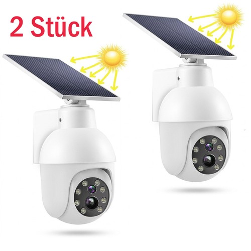 Solar sicherheitskamera - 2x, solar-sicherheitskamera