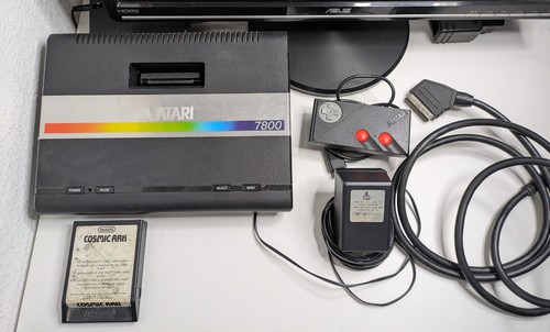 Atari 7800 schwarz - 7800,