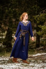Wikinger Kleid Blau