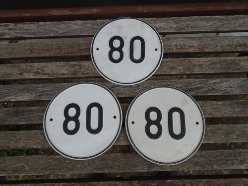 Oldtimer blechschild 80 km - oldtimer,