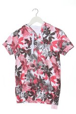 ESPRIT Kapuzenshirt Damen Shirt Gr. DE 38 weiß-pink-schwarz Casual-Look