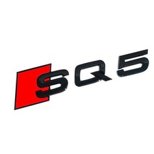 Für Audi SQ5 Emblem Badge Aufkleber Schriftzug Sticker Schwarz Glanz Auto NEW