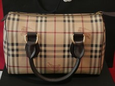 Burberry Tasche/Haymarket Check Bowling Tasche/1×getragen 