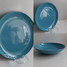 Ikea FÄRGRIK Maria Vinka Speiseteller Suppenteller Kuchenteller Neu Türkis NEU!!