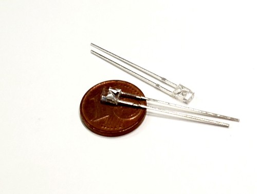 Led 2x3x4mm rechteckig klar - 2x3x4mm,