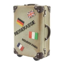 Spardose Reisekoffer 11 cm x 15 cm Sparbüchse Reisekasse Urlaub Urlaubskasse