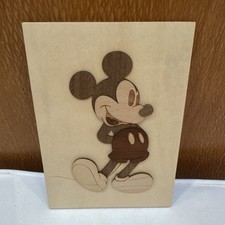 Holzbild Mickey Mouse Echtholz Deko schönes Zimmer Wand Disney 