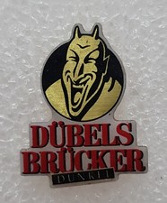 Seltenes Brauerei-Pin:Dübels Brücker Dunkel mit Teufelskopf-Sammlerstück-Rarität