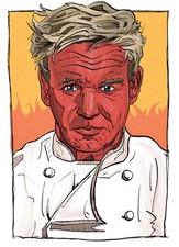 Gordon Ramsay - Hells Kitchen - Original Print Design Created by the Artist - A3